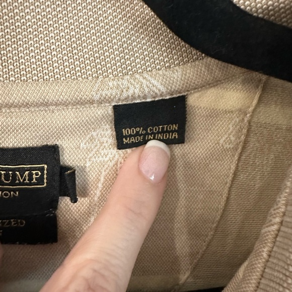 Donald J Trump Signature Collection Double Mercerized Pima Cotton Polo Sz L GUC - Picture 6 of 7